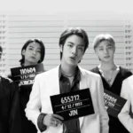 BTS holding signs from the Butter music video, representing the most viewed songs in 24 hours on youtube.